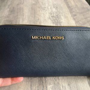 Dark Blue MIchael Kors wallet